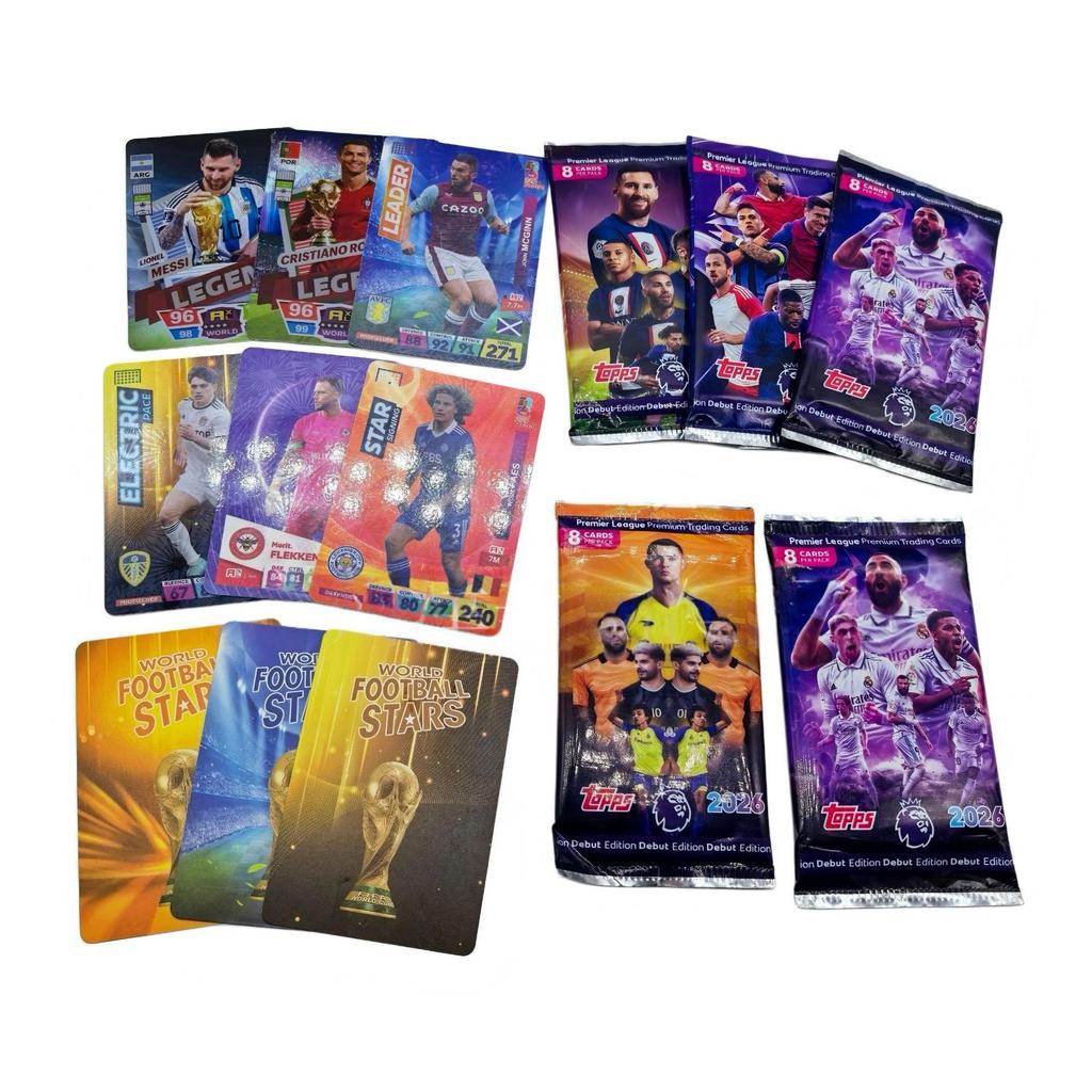 2026 World Cup Soccer Star Cards USA Canada Mexico Football Trading Cards Blind Box Collectible Kids Toy