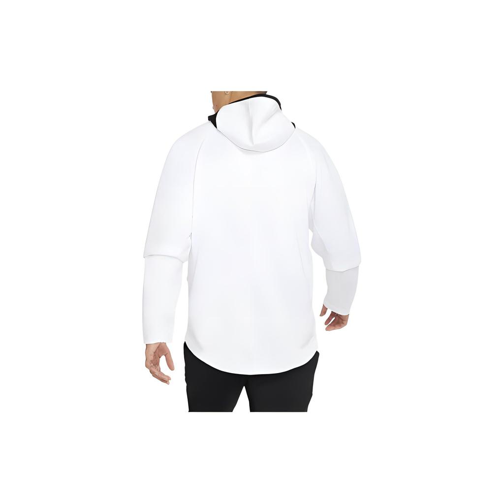 Nike Sweatshirts Men's White Hooded Moderate Mock Two Piece AT3237-100