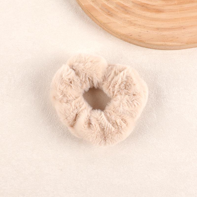 Elastico per Capelli in Peluche Colorato Caldo - Elastico ad Alta Elasticità per Coda di Cavallo per Autunno e Inverno