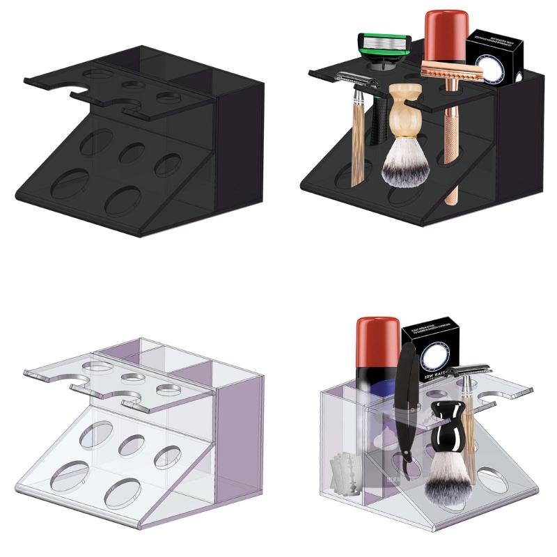 Shaver Holder Makeup Storage Organizers Acrylic Brush Holder Makeup Storage Box Makeup Brush Holder Bathroom Organizers