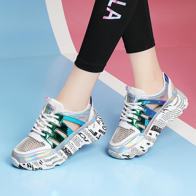

Toe toe sandals women s summer new versatile niche platform mesh hollow casual sports dad shoes women s shoes 40