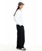 CREAM SODA LAB Diagonal Cut Field Parachute Cargo Pants Black