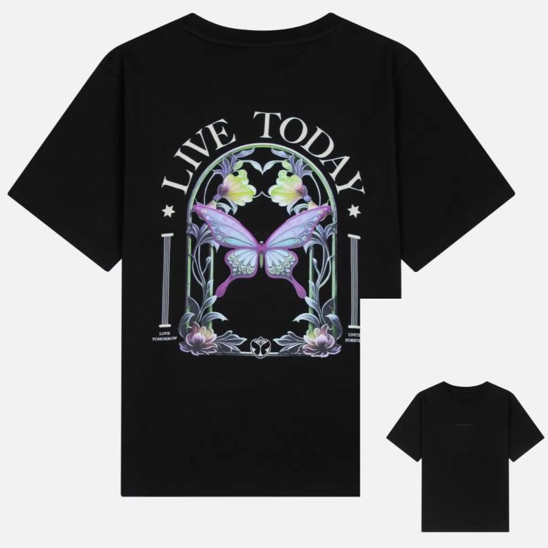 Summer Tomorrowland Graphic Cotton Tshirt Unisex Short Sleeve Fashion Brand Tee Luxury Casual Vintage Tees 2026 Comfortable Tee