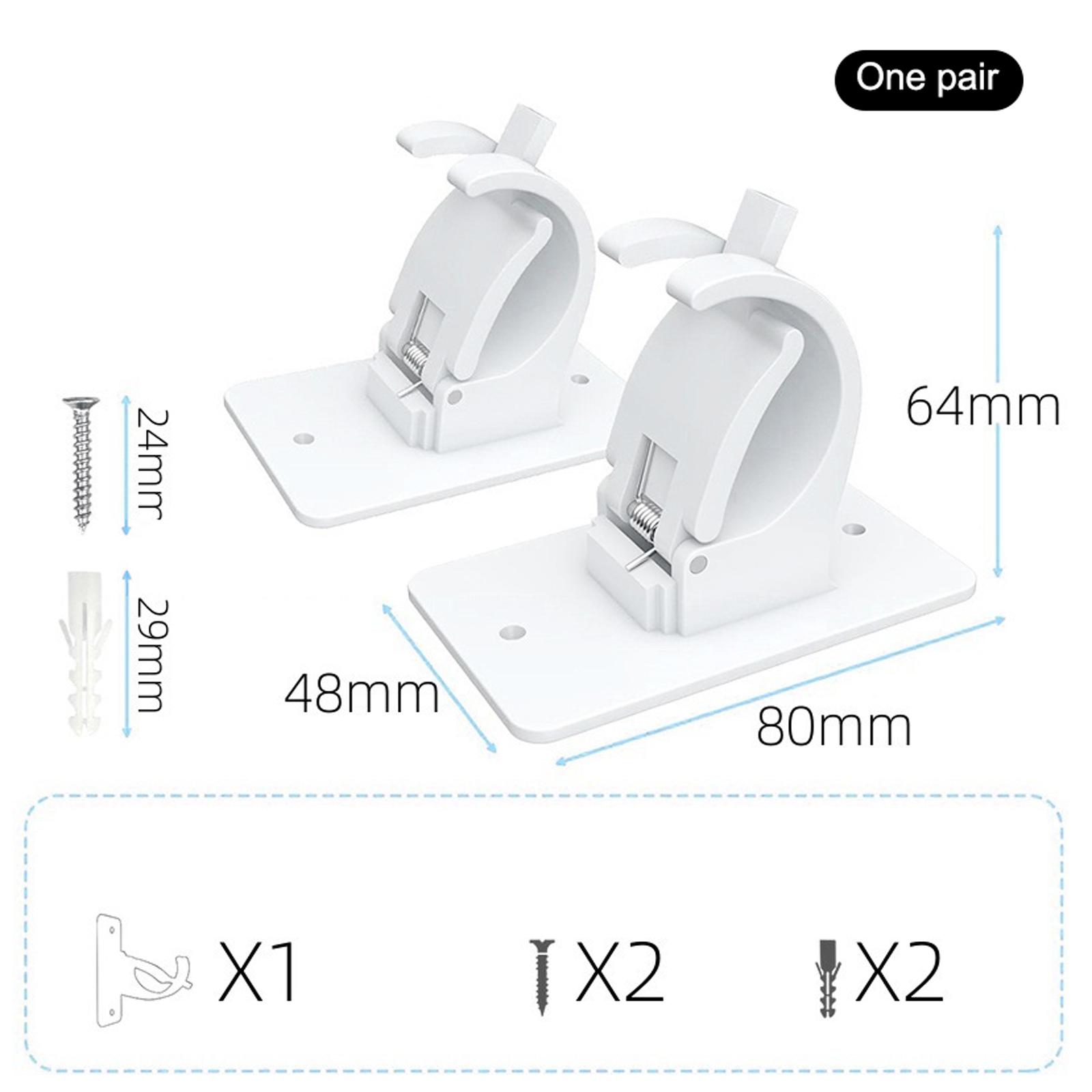 

Пластиковые настенные держатели для хранения карнизов, клипсы, фурнитура для мебели своими руками, стойка для хранения штор, инструмент One Size