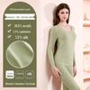 Muqingqing Women's Fleece-Lined Cashmere Blend Thermal Underwear Set