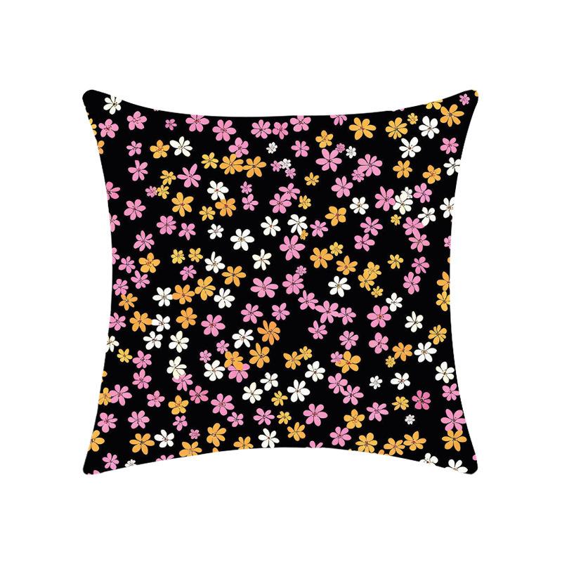 New Floral Floral Series Pillow Case Soft Car Home Decoration Bedroom Bedside Pillow Cushion Cover