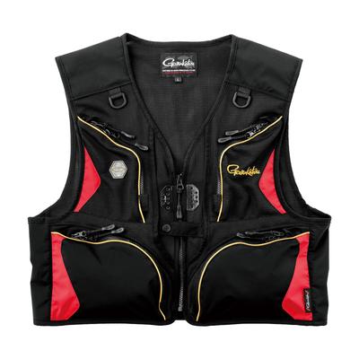 Gamakatsu All Mesh Vest, Black/Red, Size 3L, GM2333