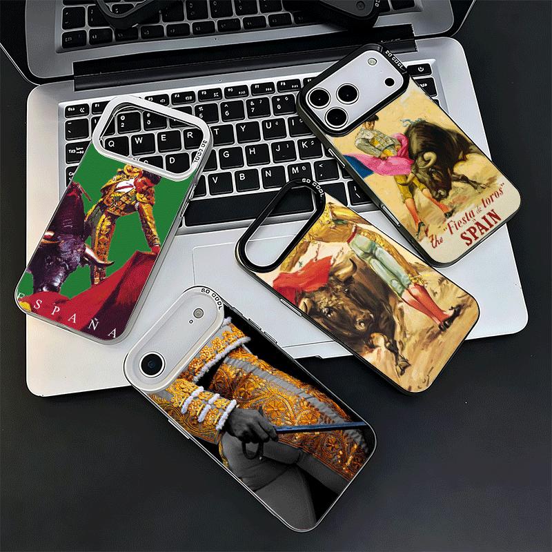 Bullfight Bull Fighter Matador Soft Phone Case for iPhone 15 16 17 Pro Max 17Air 16E 14 Plus 13 12 Mini Shockproof Cover Back Sh