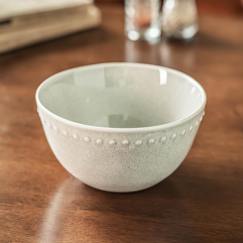 Leichter Luxus Schwimmende Perle Salatschüssel Haushalt Keramik Nudelschüssel Retro Stil Geschirr Schüssel Rund Gemüseschüssel Obstschüssel Suppenschüssel