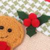 Gingerbread Man Handle Cover Holiday Handle Cover Refrigerator Door Cover Creative Christmas Decoration Supplies