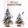 Artificial Pine Xmas Tree Simulation Mini Tree Decoration for Living Room Bedroom 35x20cm