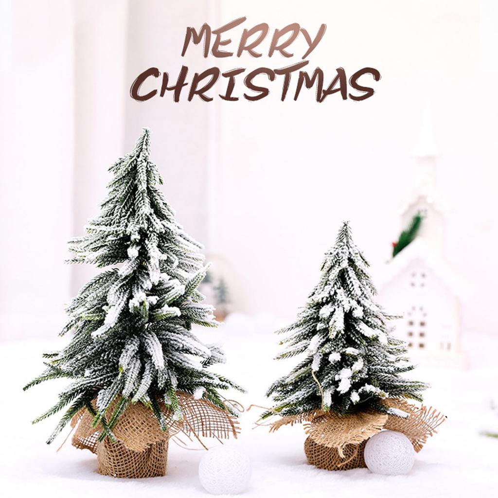 Artificial Pine Xmas Tree Simulation Mini Tree Decoration for Living Room Bedroom 35x20cm