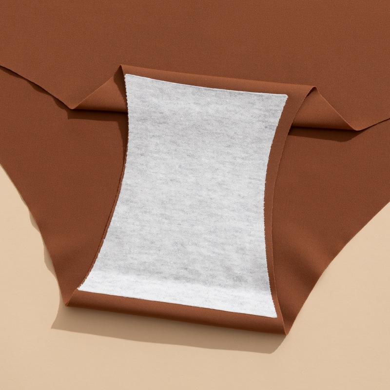 European and American ice silk seamless underwear women's breathable sports sexy pure cotton crotch quick-drying light women's briefs