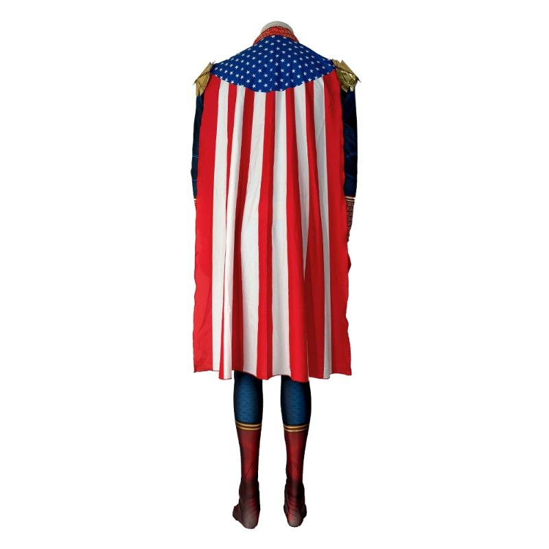 Black Robe Picket Homeland Onesie Cosplay Halloween Party Show Costume Superman Cos