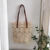 Korean Lace Aesthetic Large Capacity Shoulder Bucket Bag for Women - Spring/Summer