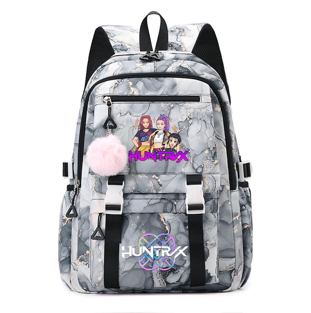 Rucsac Imprimat cu Demon Hunters K-Pop Desen Animale Școlar pentru Adolescent Student Fată Băiat Geantă pentru Cărți Capacitate Mare Impermeabilă Geantă de Călătorie Mochila