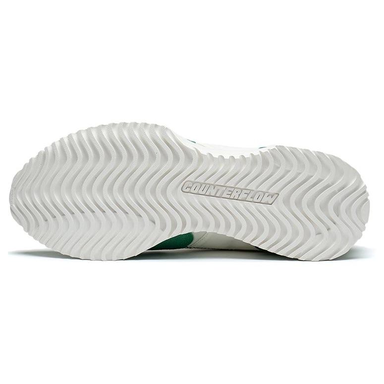 Li Ning CF Su Series Lin Weave Fabric Leather Non-Slip Wear-Resistant Breathable Low-Top Running Shoes Women Sneakers White Green AGCT174-3