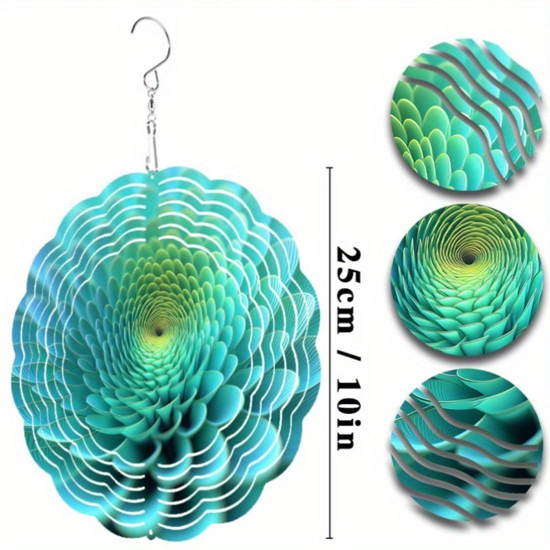 

Подвесной ветряной спиннер с геометрическим лепестковым дизайном, с динамичным дизайном колокольчика и крючком 360° 01A