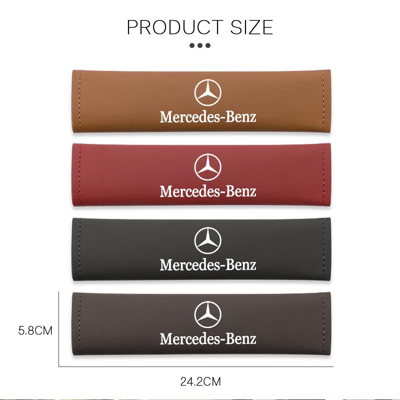 GLC GLB Car Seat Belt Cover Leather Anti Cut Protective Cover For Mercedes Benz AMG GLE GLS CLS GLC CLA GLA GLK ML C197 R231 W1