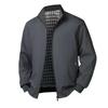 Plus Size Men's Business Stand-up Collar Casual Jacket for Autumn and Winter