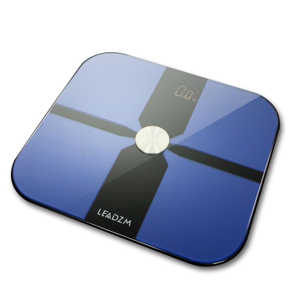 180kg/100g ITO Film Electrode Plate Bluetooth Scale Fat Scale Blue
