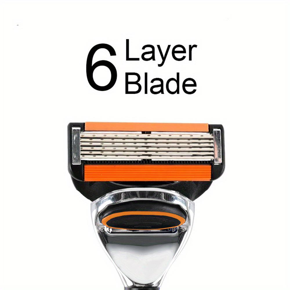 Men s Six-Layer Waterproof Razor with Stainless Steel Blades