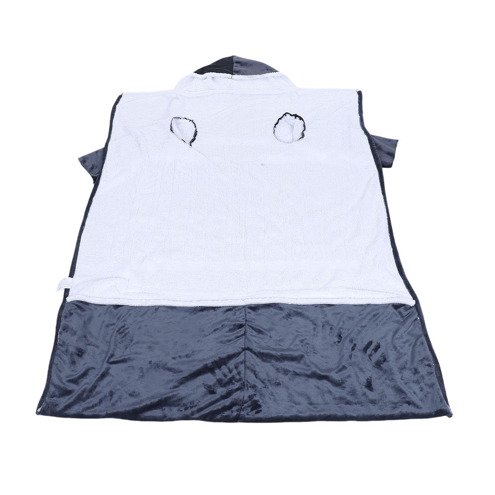 

Ковдра з підігрівом з рукавами, капюшоном та кишенею для ніг, фланелева, 10 рівнів нагріву, електрична, яку можна носити, з 3 налаштуваннями часу