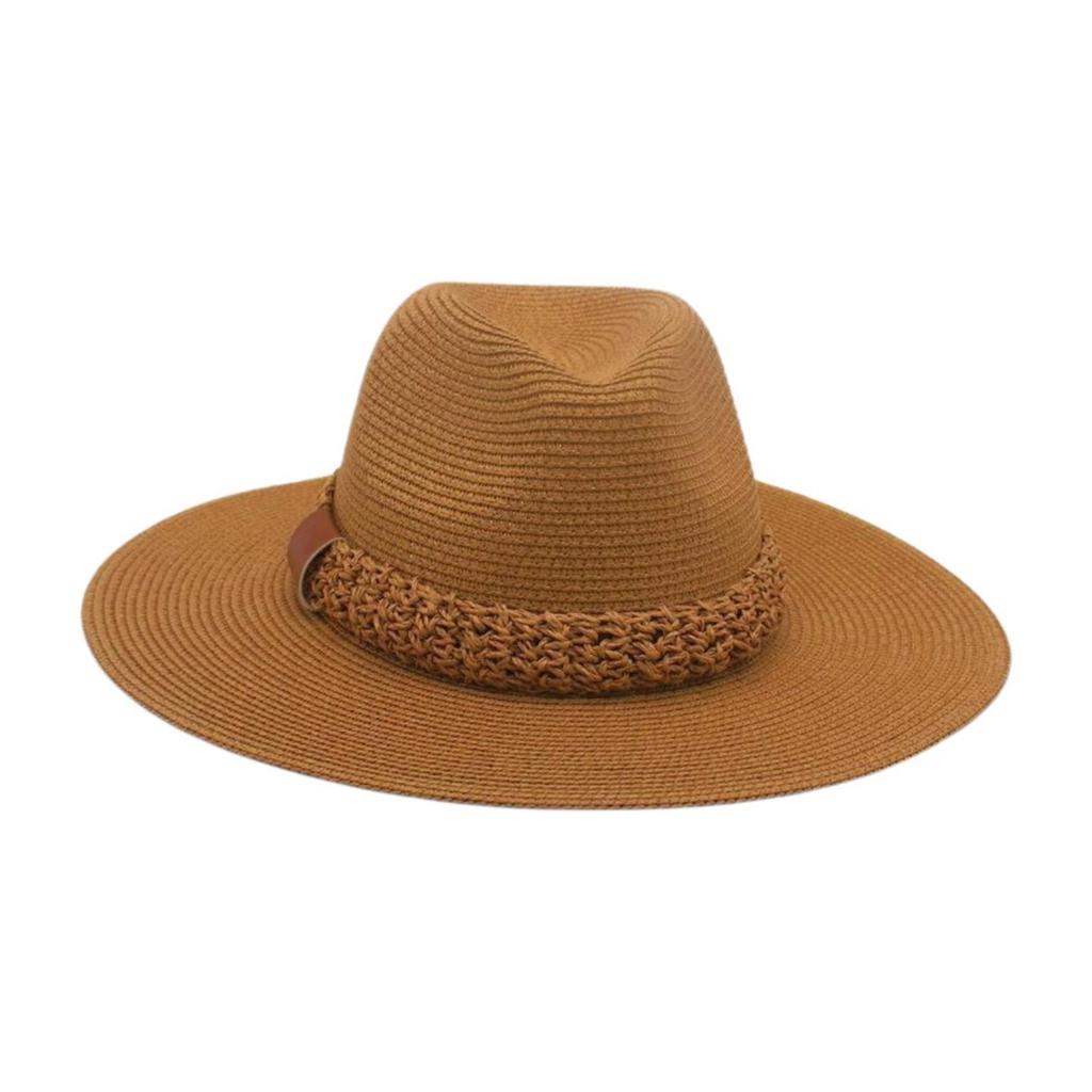French Straw Simple Holiday Beach Straw Hat High-End Women'S Straw Hat Summer Niche Sun Hat