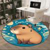 Bear Friends Greeting round carpet Chair cushion Round Entryway Rug, Soft Round Rugs for Living Room, Bedroom, Circle Carpet decor gifts
