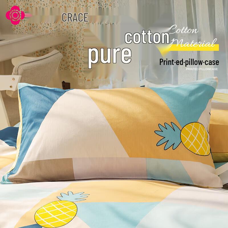 Grace 7A Antibacterial 100% Cotton Pillowcase Pair
