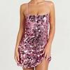 European and American Popular Sequined Suspender Hip Skirt Spice Girl Style Sexy Dress