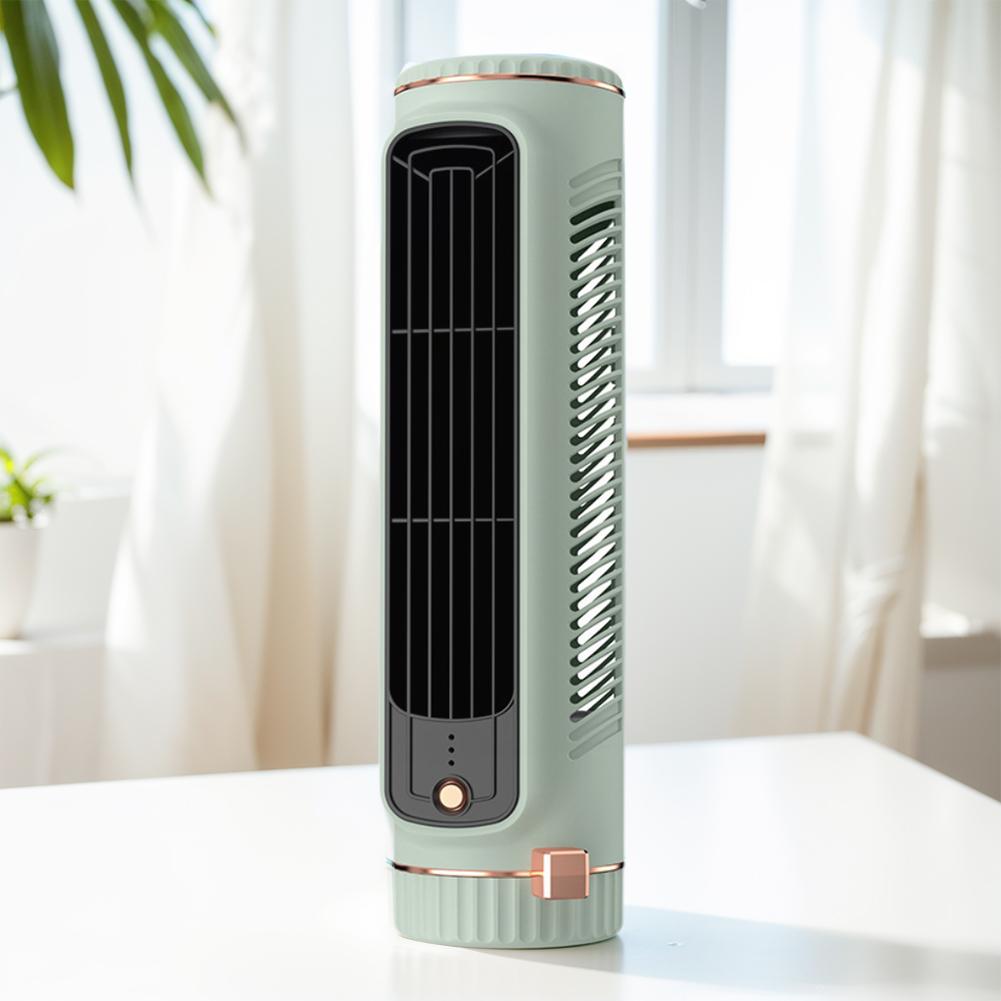 Intelligent Tower Type Electric Fan Desktop Bladeless Vertical Fan Portable Cooling Fan for Family Camping Electric Fan