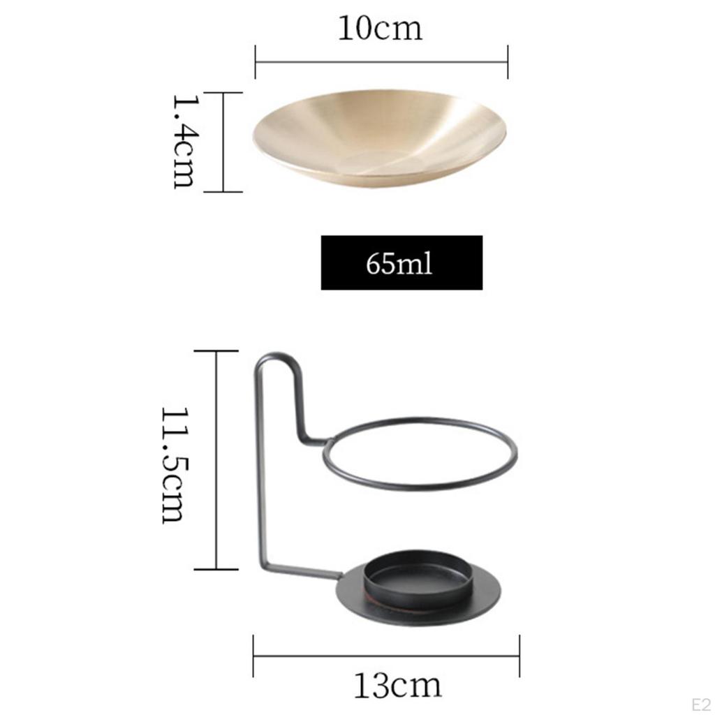 Essential Oil Burner Melt Tea Light Candle Holder Portable Hotel Detachable