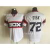 Maglia da Baseball Vintage Unisex Chicago White Sox Ricamata Retro Top Sportivo Traspirante