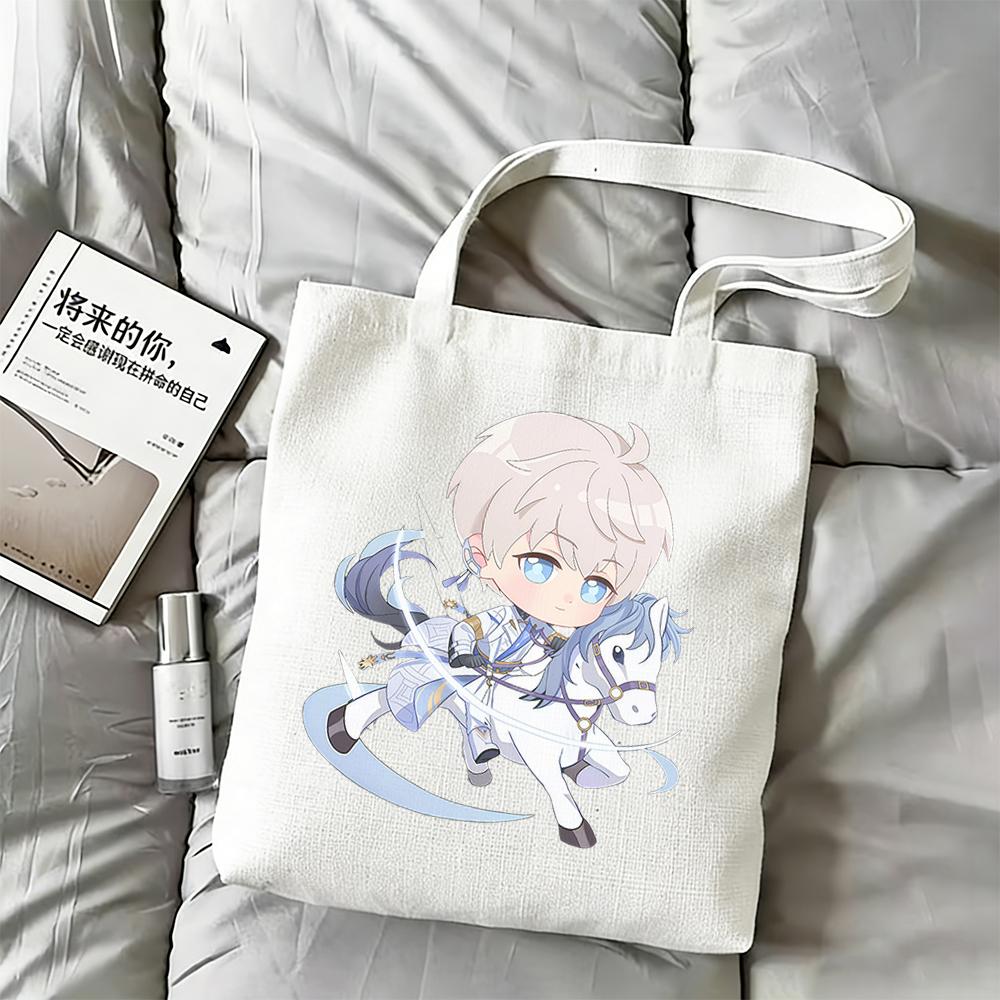 Love and Deepspace Xavier Shen Xinghui Exclusive Event Canvas Bag 35x40CM Anime Cartoon Cute Sports Single-shoulder Storage Bag