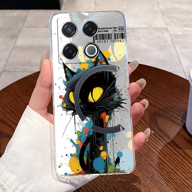 

For Infinix GT 10 20 30 Pro Funda Case Clear Silicone Soft TPU Jelly Cover X6871 X6739 X6873 Cute Rabbit Cat Dinasaur Phone Case GT 30 Pro X6873