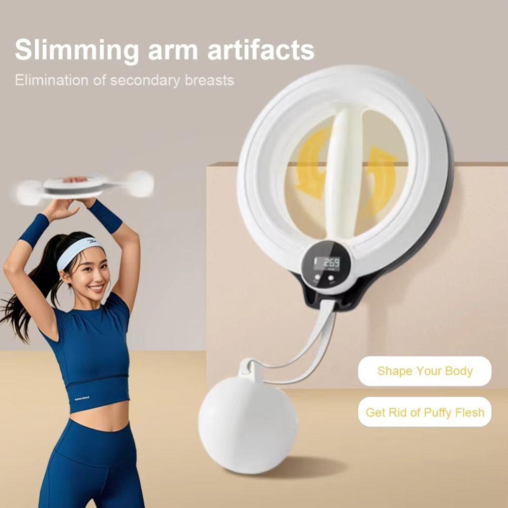 Strength Training Wrist Strength Trainer Hand-cranked Weighted Arm Hoop  Indoor Workout
