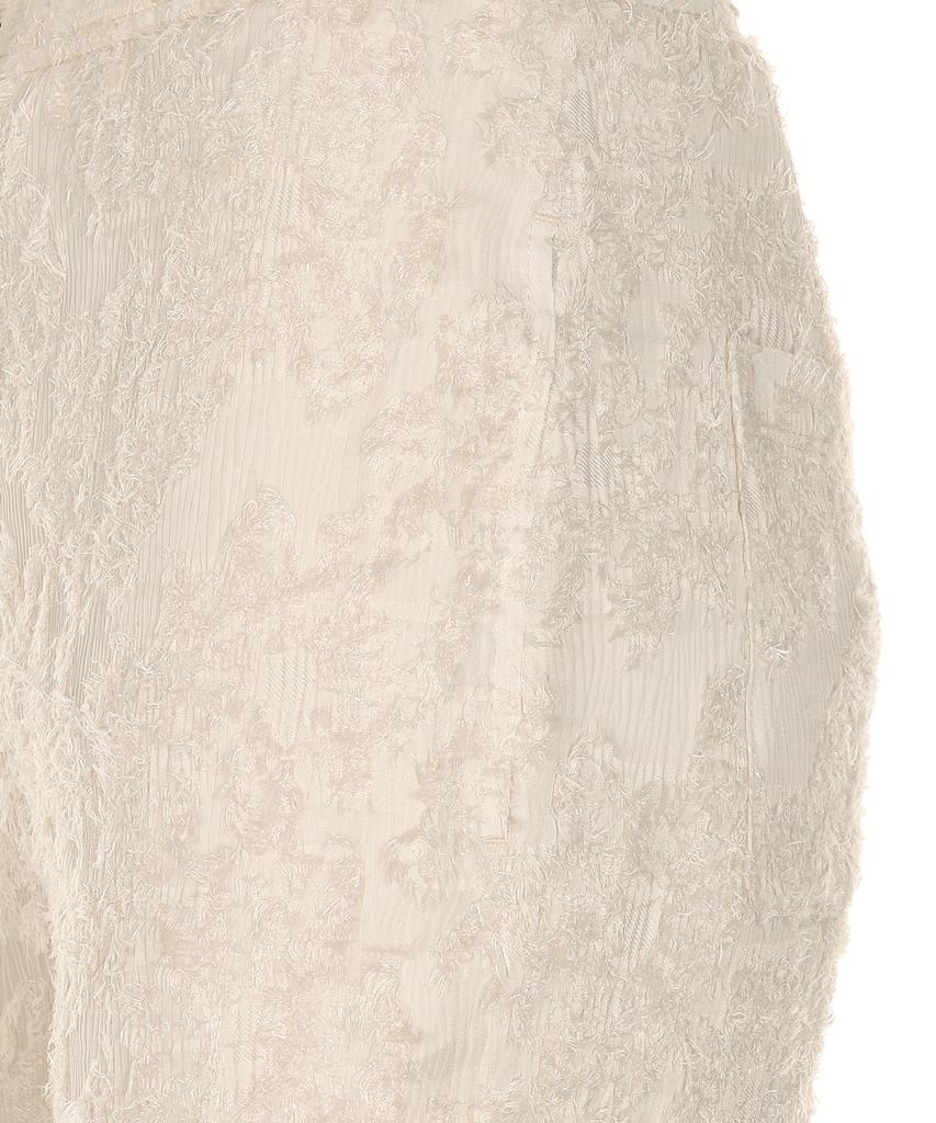 Yusentig Fringe Straight Fit Pants Light Beige Aw4Ml42090