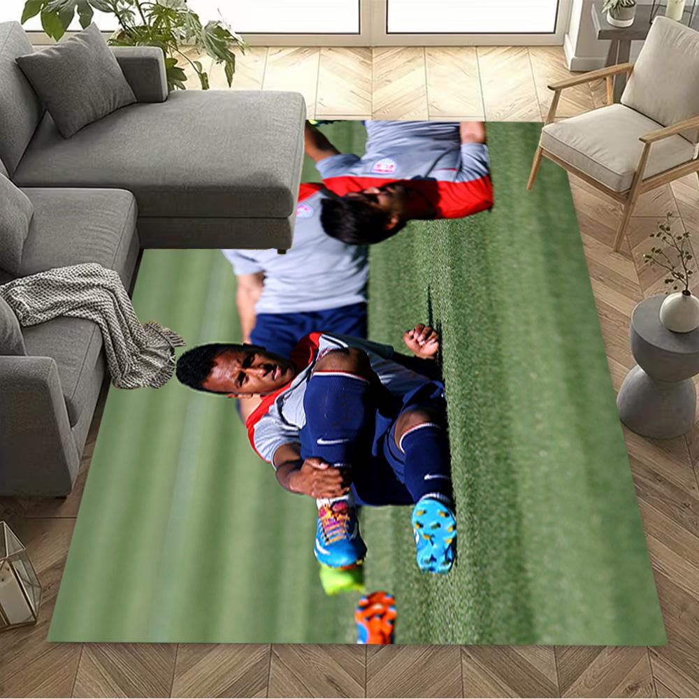 Football Players Floor Mat Design for Outdoor Living Rooms Foyer Entryway Anti-slip Rug Decorate Offices Perfect Birthday/Christmas Gift Idea