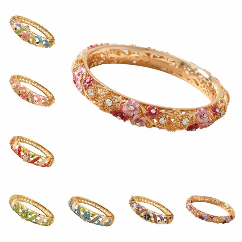 Double Bangle Vintage Cloisonne Bangle Traditional Women's Hand Bracelet  Girls