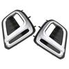 Compatible with 2019-2021 Subaru Forester: Front Fog Light Frame, Bumper Light Trim, and Cover.