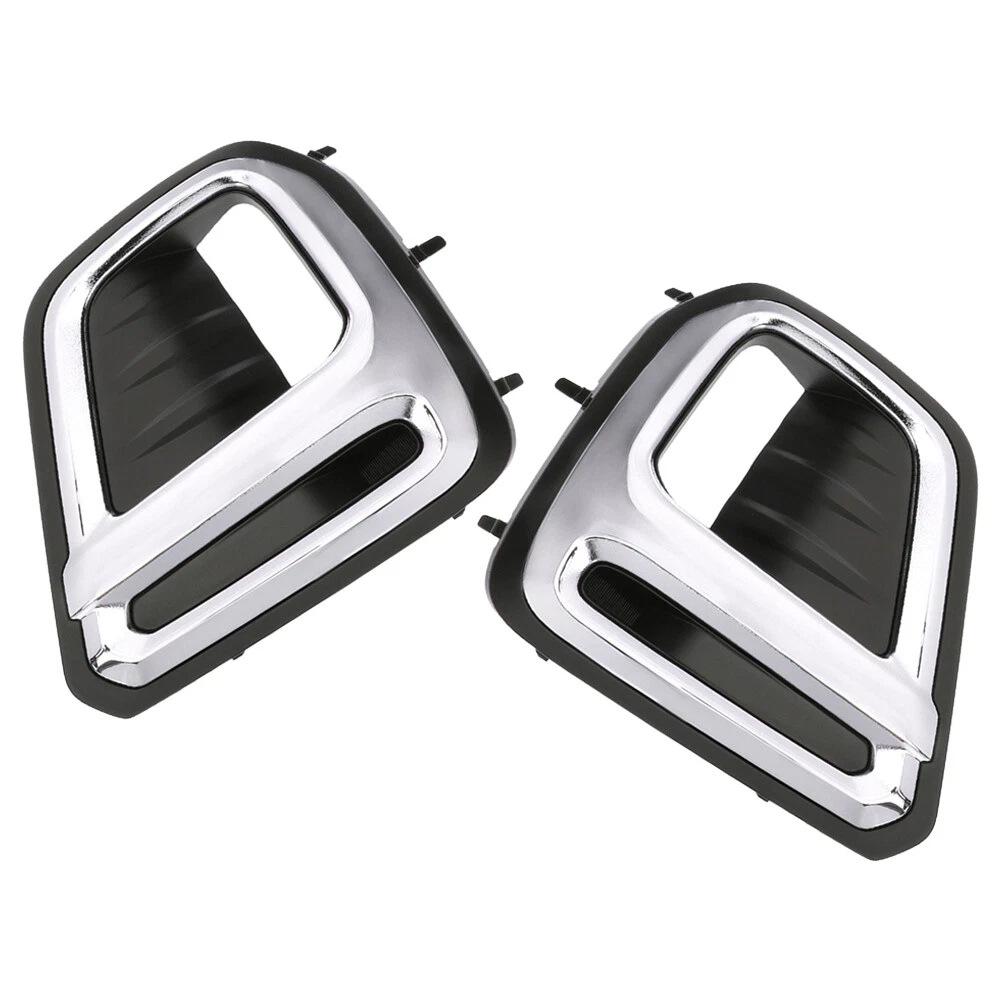 Compatible with 2019-2021 Subaru Forester: Front Fog Light Frame, Bumper Light Trim, and Cover.