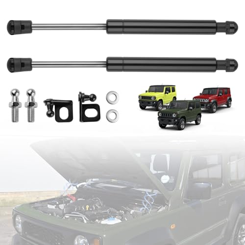 CARVANTA Амортизатор капота Jimny для JB64/JB74/JC74, Открытие/Закрытие одной рукой, Амортизатор капота, Ассистированное открытие и закрытие, Оригинальная замена, Моторный отсек