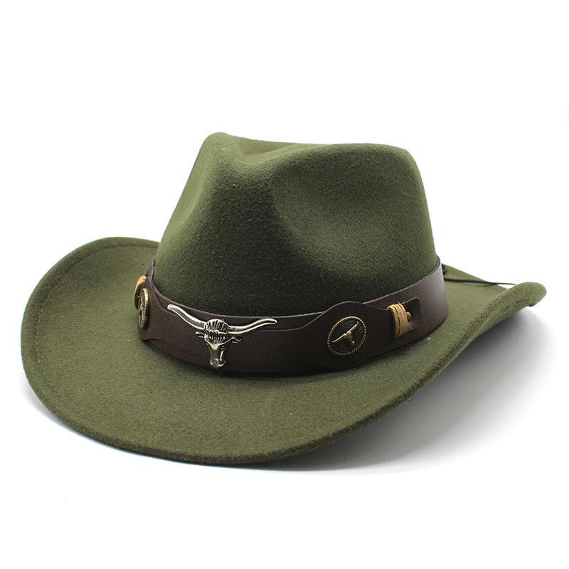 Western Cowboy Hat For Men And Women Made Of Wool Felt With Sun Protection And Breathability