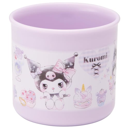 Skater Lunch Box Plastic Cup, 200ml, for Kids, Antibacterial, Dishwasher Safe, Made In Japan, Kuromi & Sanrio Design, KE4AAG-A