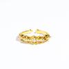 2026 Trend Diamond-set Narrow Opening Cross Flower Ring, The Same Ring for Men and Women, Jewelry Accessories
