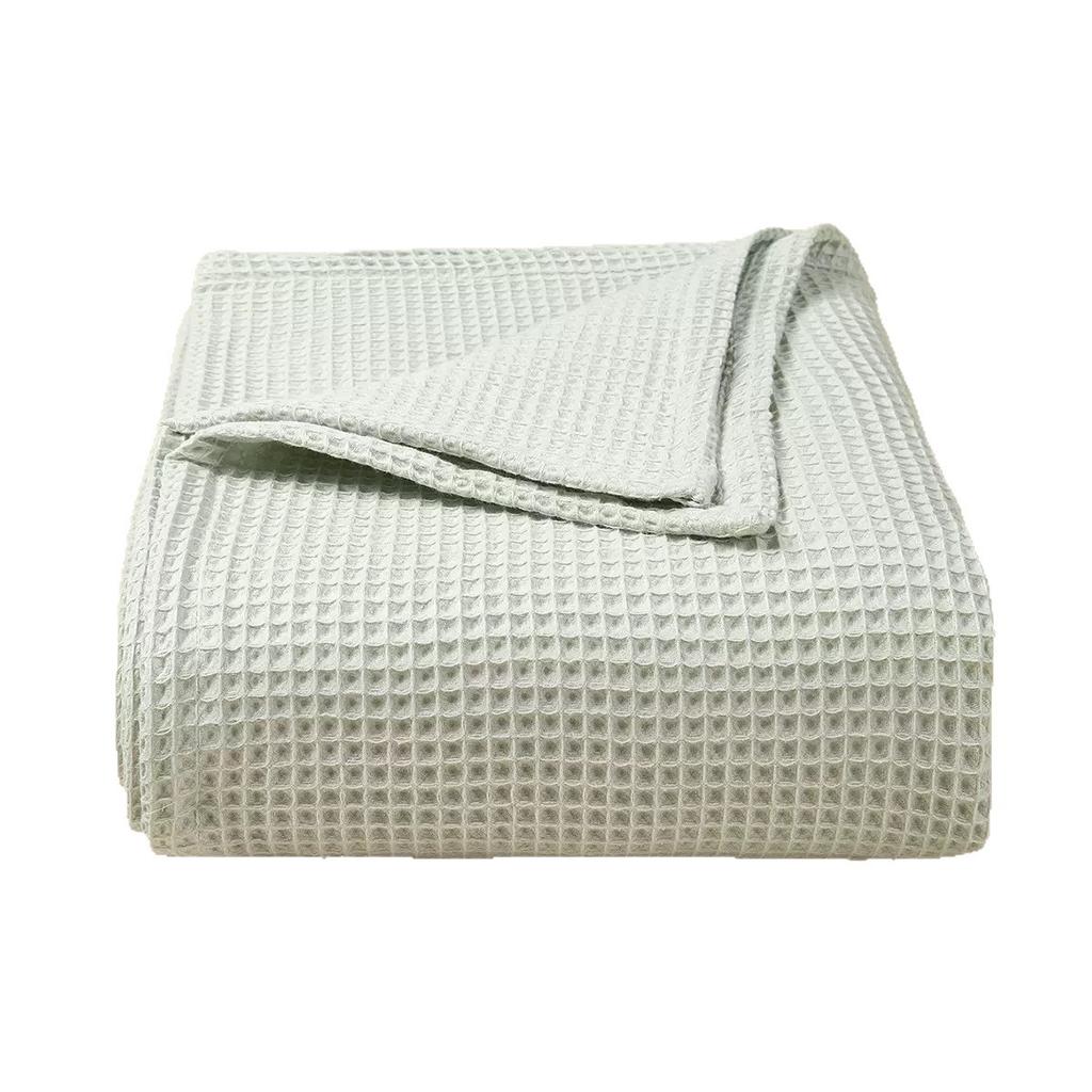 Waffle Baby Blanket Soft Thickened Newborn Quilt Multifunctional Solid Color Bath Towel Blanket