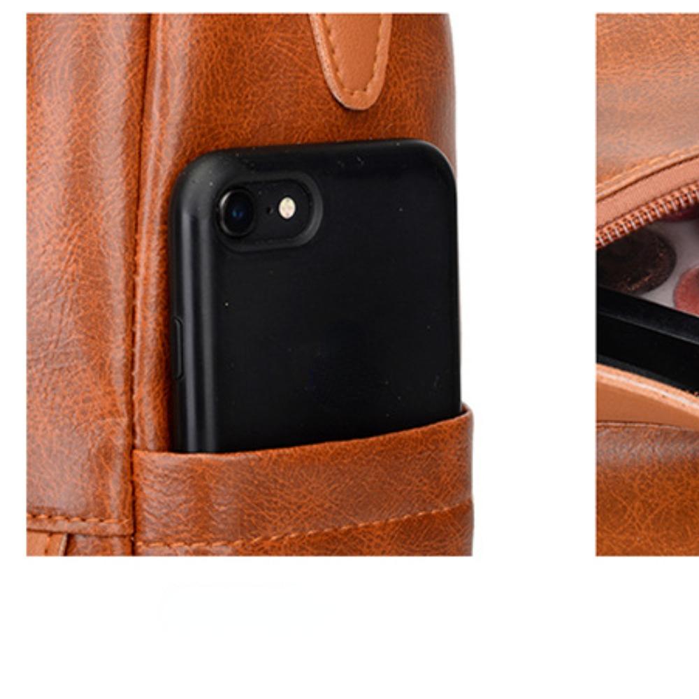 New Shoulder Bag for Women In South Korea, Personalized Anti-theft Backpack, Fashionable and Casual Soft Leather Backpack, Retro Style