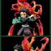 Demon Slayer's Blade Flame Tanjirou's Breath of Fire Anime Figure Cartoon Desk Decor Ornament Gifts Model