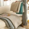 Asciugamano per divano in velluto delicato e solido, minimalista, antiscivolo, antipolvere, comodo cuscino per il sedile, decorazione per la casa, soggiorno